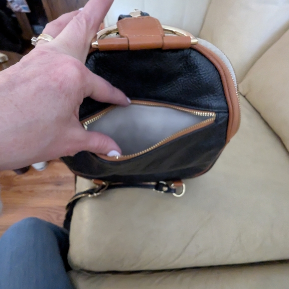 Valentina Black and Brown Backpack - Picture 8 of 12